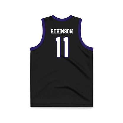 JMU - NCAA Women's Basketball : Bree Robinson - Black Basketball Jersey-1