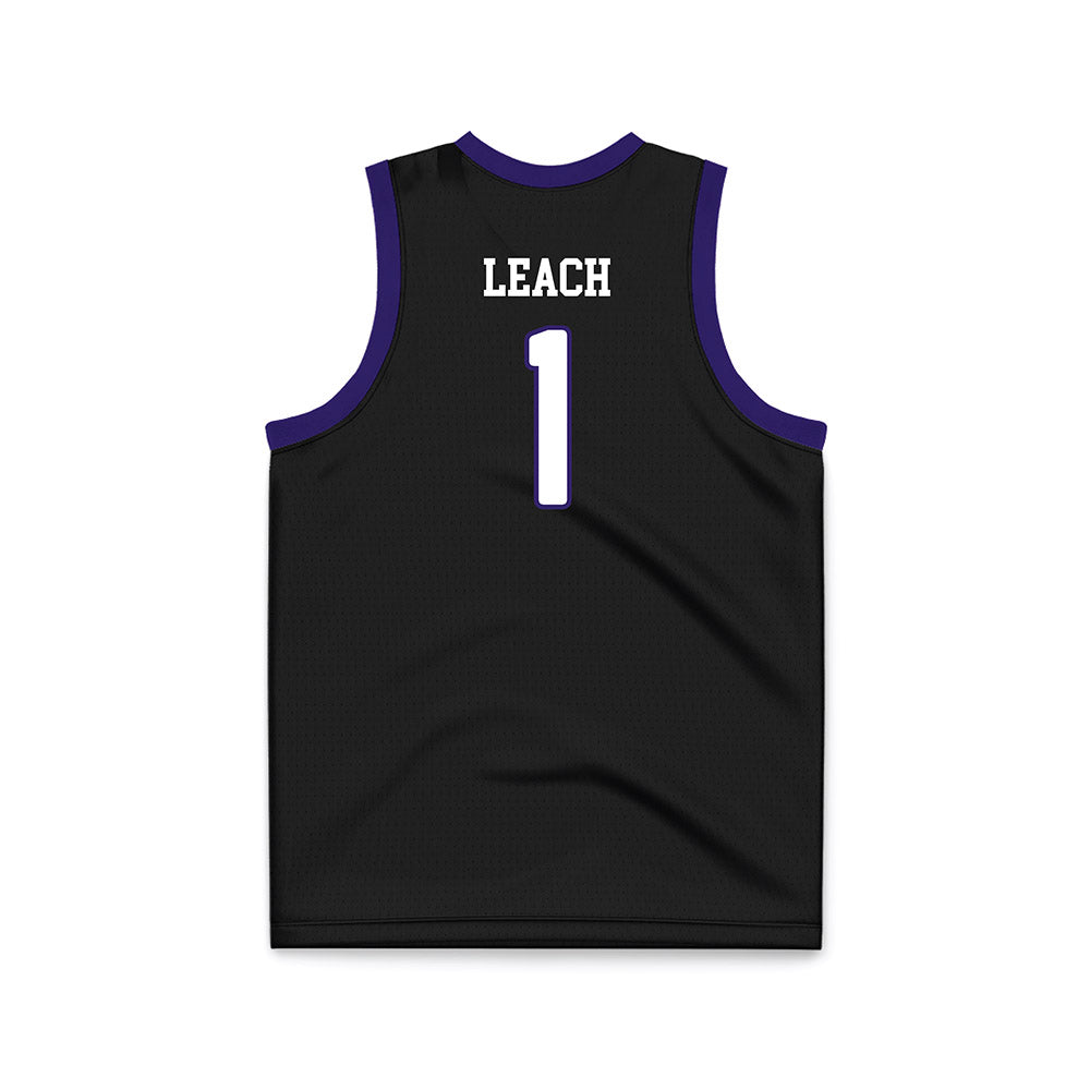 JMU - NCAA Women's Basketball : Maddie Leach - Black Basketball Jersey-1