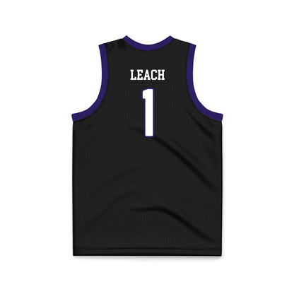 JMU - NCAA Women's Basketball : Maddie Leach - Black Basketball Jersey-1