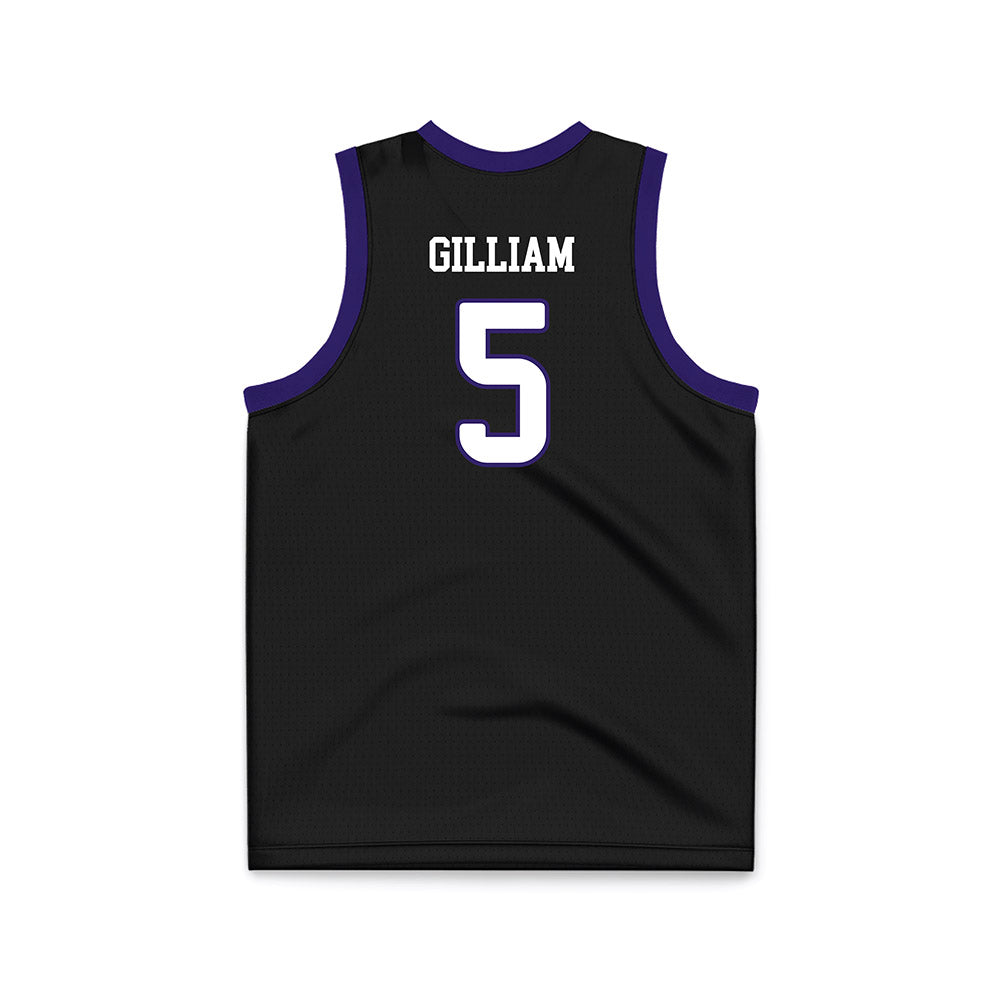 JMU - NCAA Women's Basketball : Demi Gilliam - Black Basketball Jersey-1