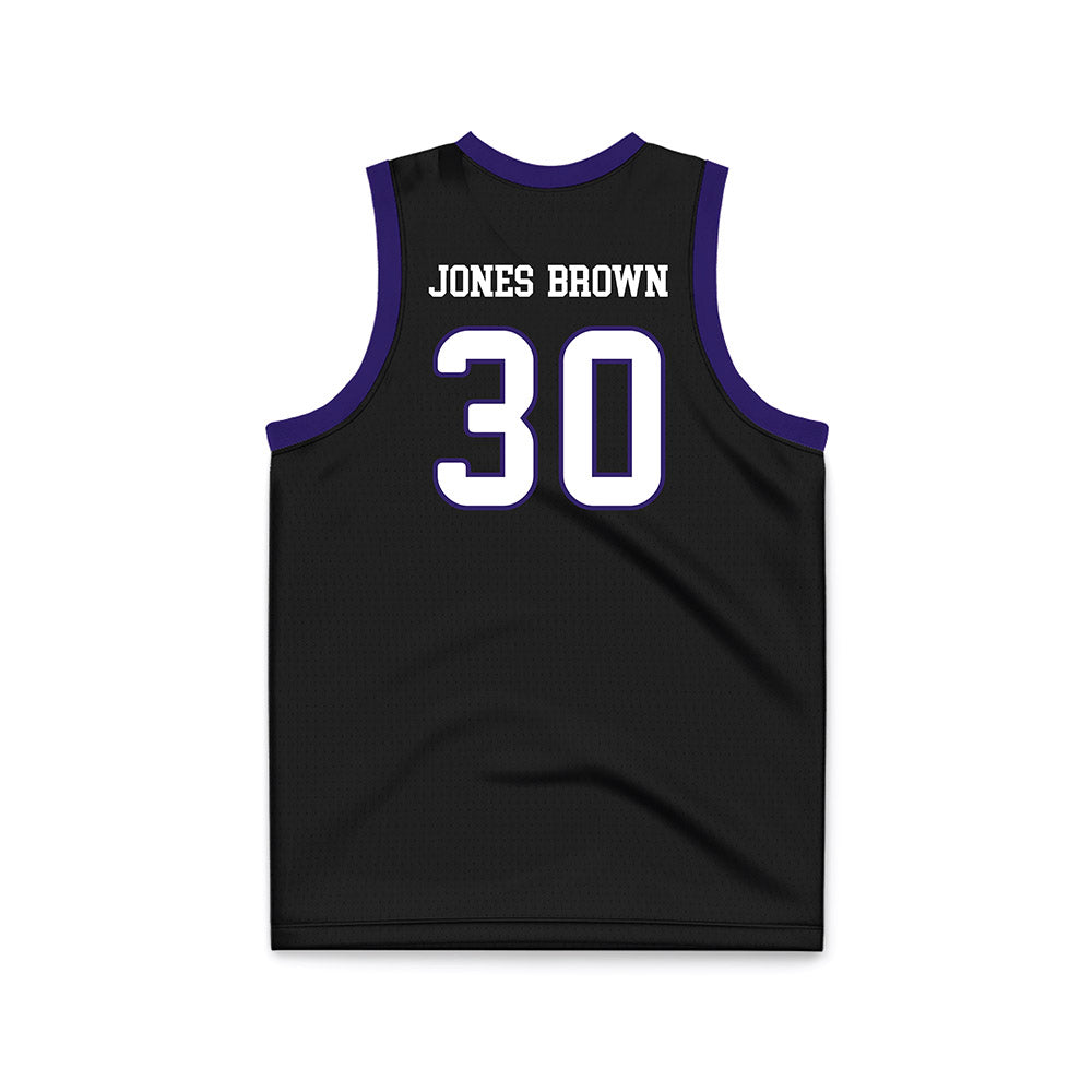 JMU - NCAA Women's Basketball : Ja'Quoia Jones-Brown - Black Basketball Jersey-1