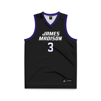 JMU - NCAA Women's Basketball : Reagan Edsell - Black Basketball Jersey-0