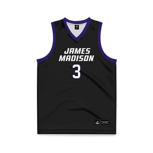JMU - NCAA Women's Basketball : Reagan Edsell - Black Basketball Jersey-0