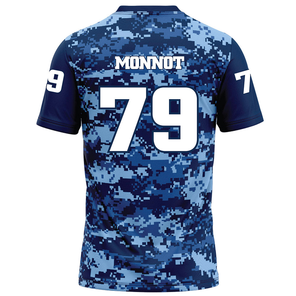 UTC - NCAA Football : Dave Monnot - Navy Blue Camo Football Jersey