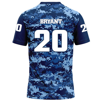 UTC - NCAA Football : Mason Bryant - Navy Blue Camo Football Jersey-1