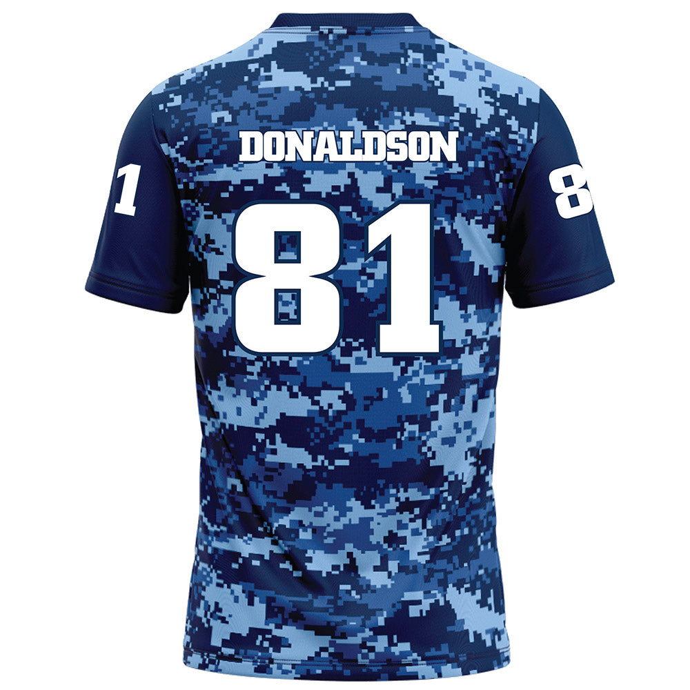UTC - NCAA Football : Brohns Donaldson - Navy Blue Camo Football Jersey-1