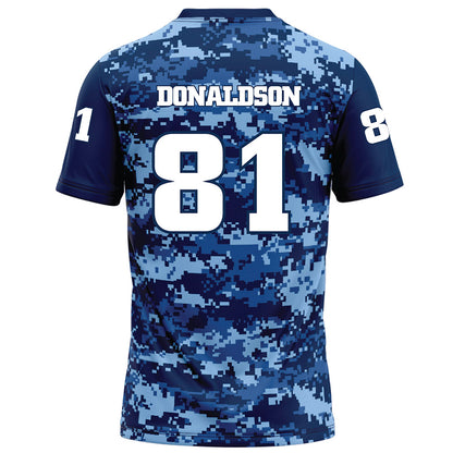 UTC - NCAA Football : Brohns Donaldson - Navy Blue Camo Football Jersey-1