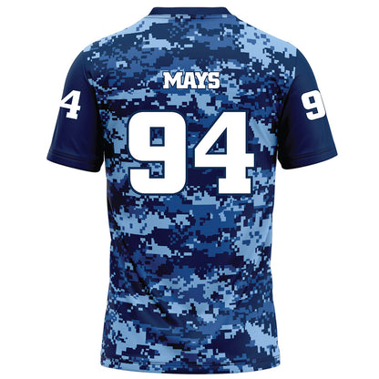 UTC - NCAA Football : Myles Mays - Navy Blue Camo Football Jersey-1