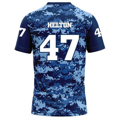 UTC - NCAA Football : Gavin Helton - Navy Blue Camo Football Jersey