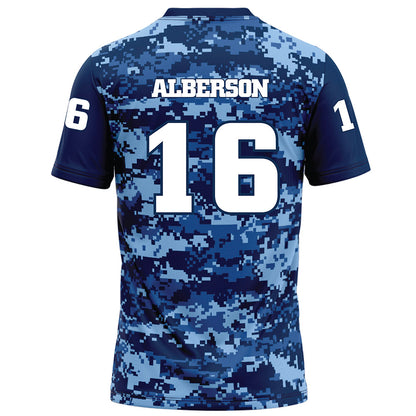 UTC - NCAA Football : Battle Alberson - Navy Blue Camo Football Jersey-1