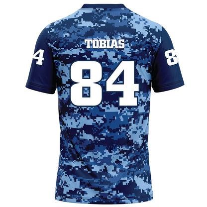 UTC - NCAA Football : Hayne Tobias - Navy Blue Camo Football Jersey-1