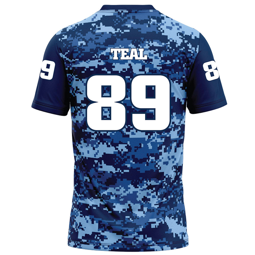 UTC - NCAA Football : Hunter Teal - Navy Blue Camo Football Jersey-1