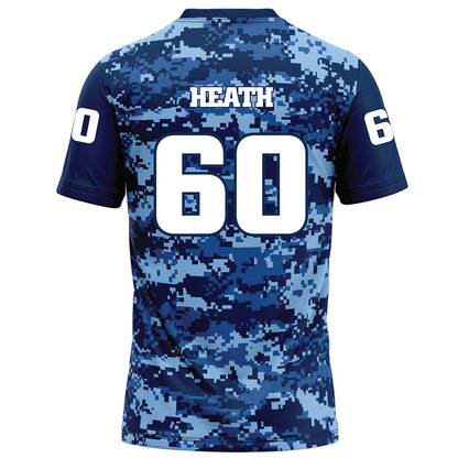 UTC - NCAA Football : JJ Heath - Navy Blue Camo Football Jersey-1