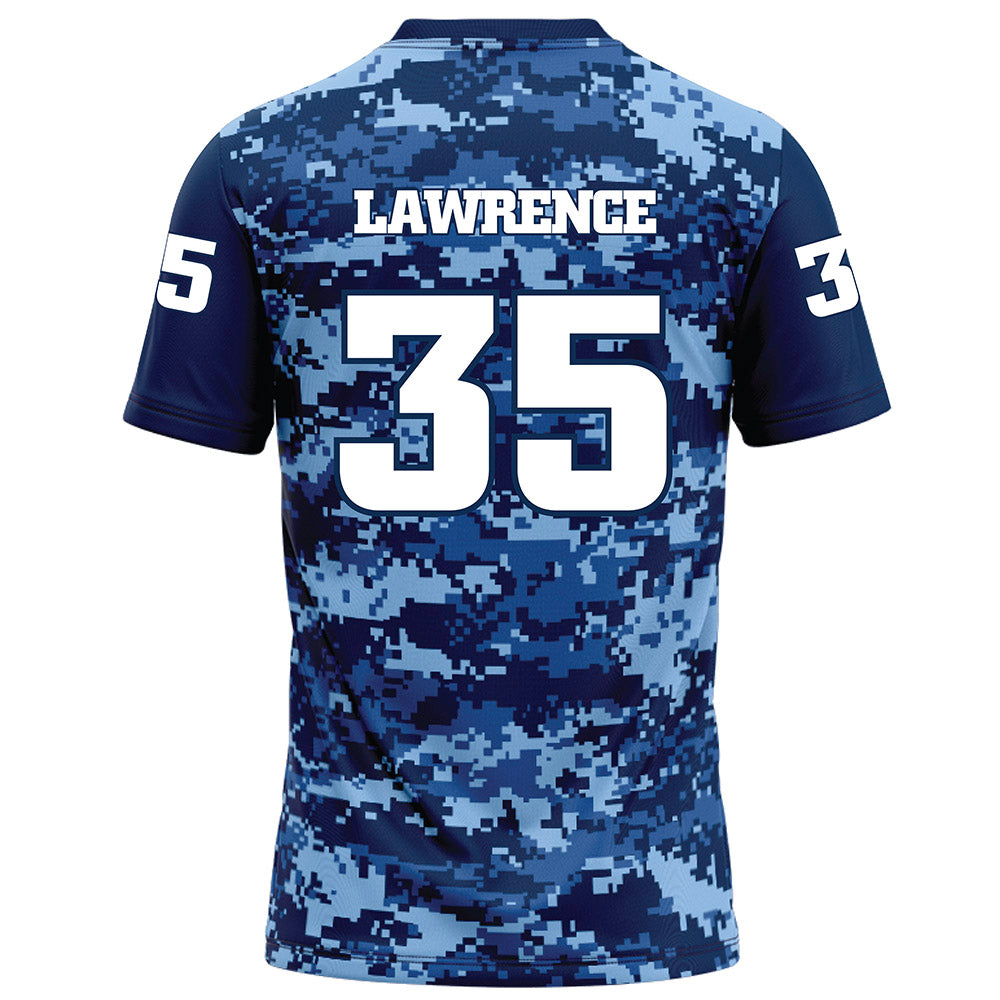UTC - NCAA Football : Taylor Lawrence - Navy Blue Camo Football Jersey-1