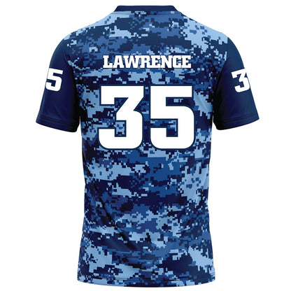 UTC - NCAA Football : Taylor Lawrence - Navy Blue Camo Football Jersey-1