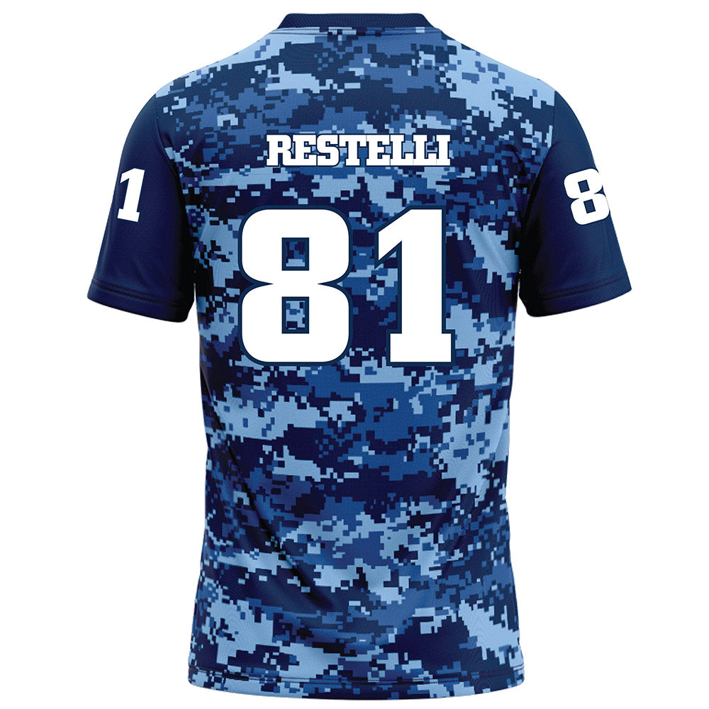 UTC - NCAA Football : Dalton Restelli - Navy Blue Camo Football Jersey-1