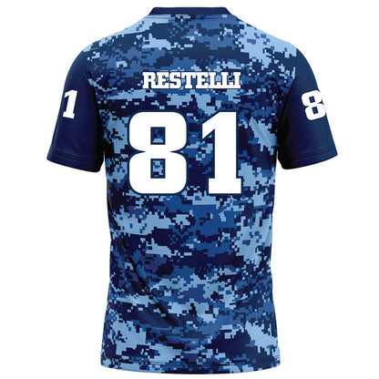 UTC - NCAA Football : Dalton Restelli - Navy Blue Camo Football Jersey-1
