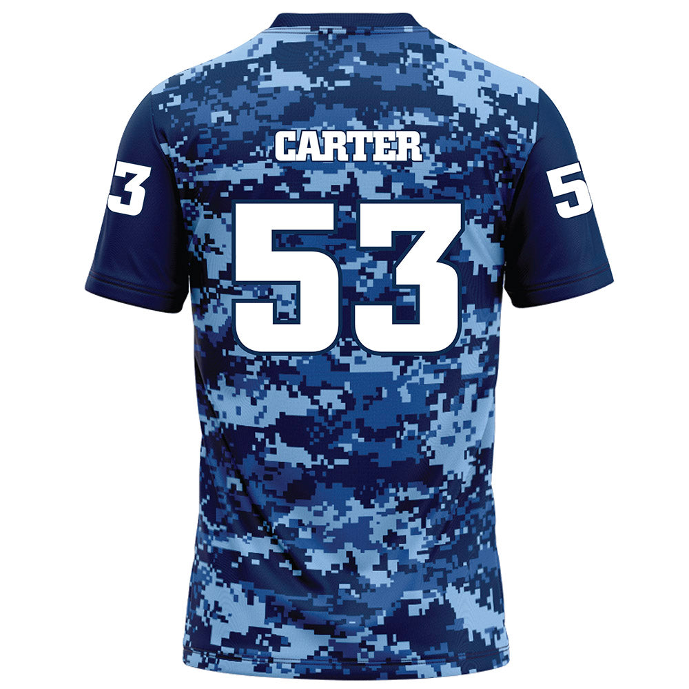 UTC - NCAA Football : Nate Carter - Navy Blue Camo Football Jersey-1