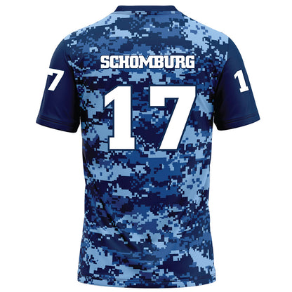 UTC - NCAA Football : Luke Schomburg - Navy Blue Camo Football Jersey