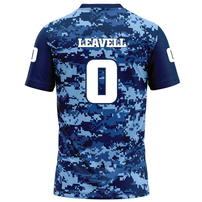 UTC - NCAA Football : Deameion Leavell - Navy Blue Camo Football Jersey-1
