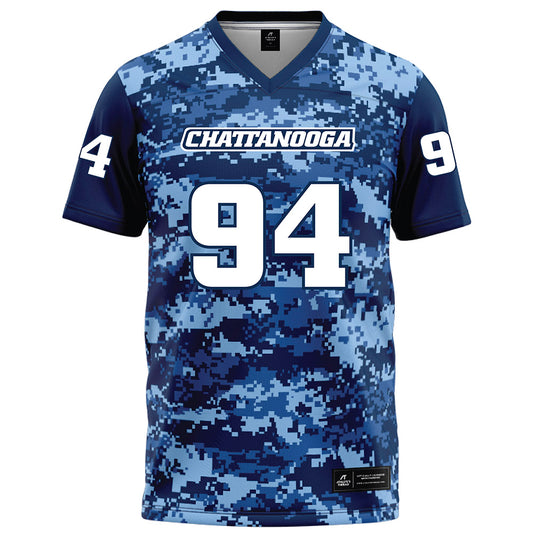 UTC - NCAA Football : Myles Mays - Navy Blue Camo Football Jersey-0