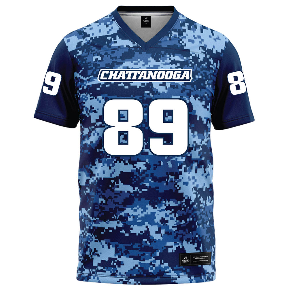 UTC - NCAA Football : Hunter Teal - Navy Blue Camo Football Jersey-0