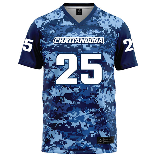 UTC - NCAA Football : Chayce Bishop - Navy Blue Camo Football Jersey