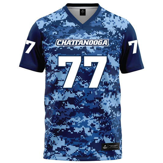 UTC - NCAA Football : Jared Bafford - Navy Blue Camo Football Jersey-0