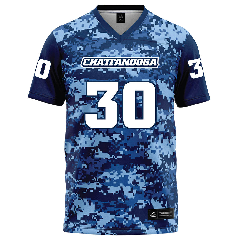 UTC - NCAA Football : Kaden Edwards - Navy Blue Camo Football Jersey-0