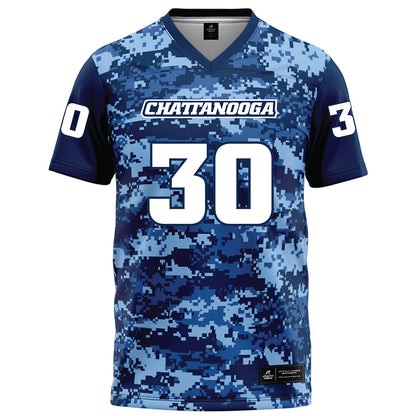 UTC - NCAA Football : Kaden Edwards - Navy Blue Camo Football Jersey-0