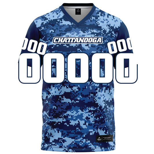 UTC - NCAA Football : Kelby Glaze - Navy Blue Camo Football Jersey-0