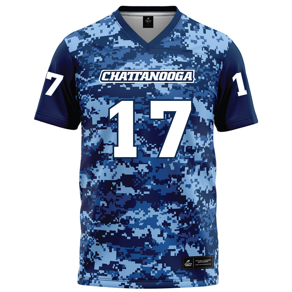 UTC - NCAA Football : LaRawn Robinson - Navy Blue Camo Football Jersey-0