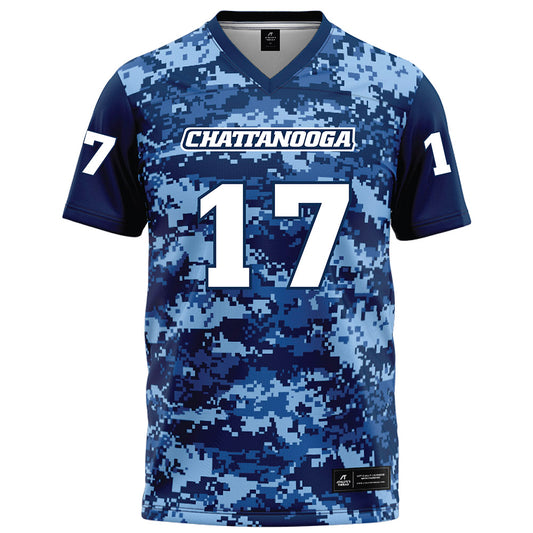 UTC - NCAA Football : LaRawn Robinson - Navy Blue Camo Football Jersey-0
