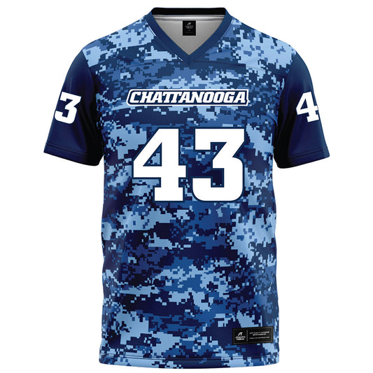 UTC - NCAA Football : Jaden Gaines - Navy Blue Camo Football Jersey