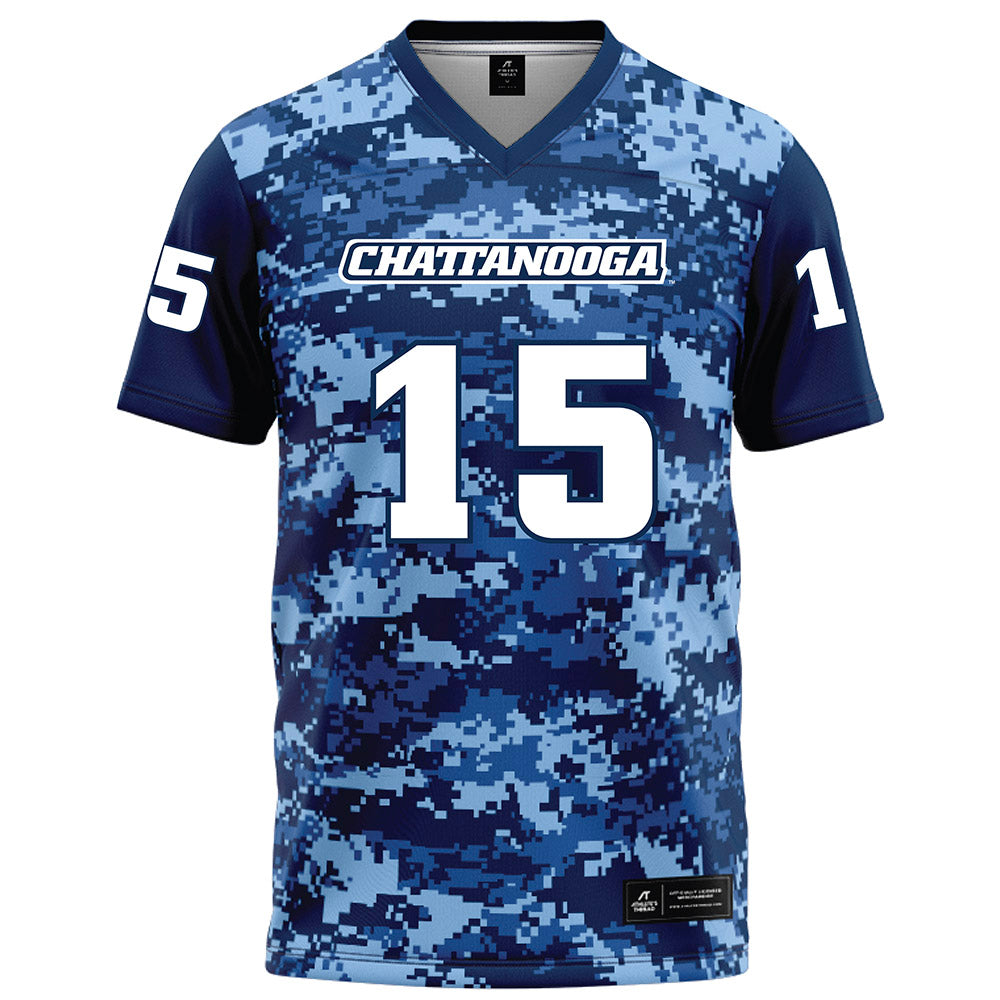UTC - NCAA Football : Jordan Davis - Navy Blue Camo Football Jersey-0