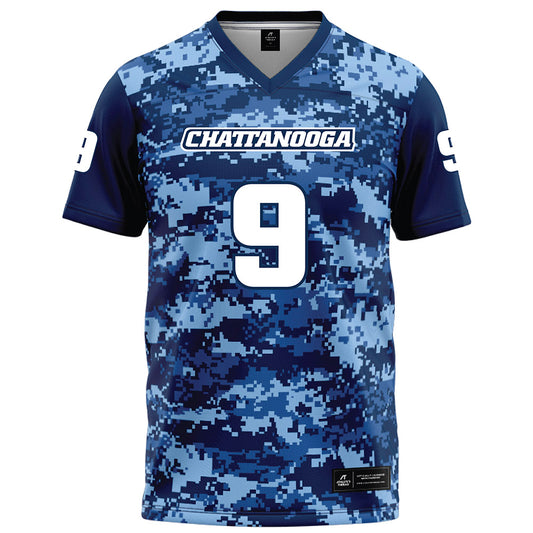 UTC - NCAA Football : Kevin Lalin - Navy Blue Camo Football Jersey-0