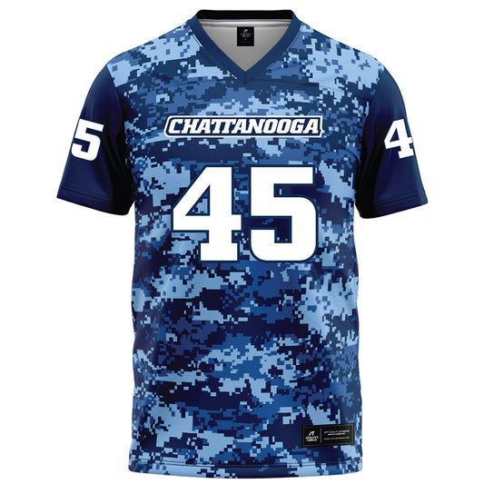 UTC - NCAA Football : Drake Luckie - Navy Blue Camo Football Jersey-0