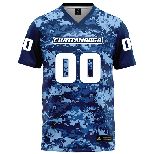 UTC - NCAA Football : Mason Bryant - Navy Blue Camo Football Jersey-0
