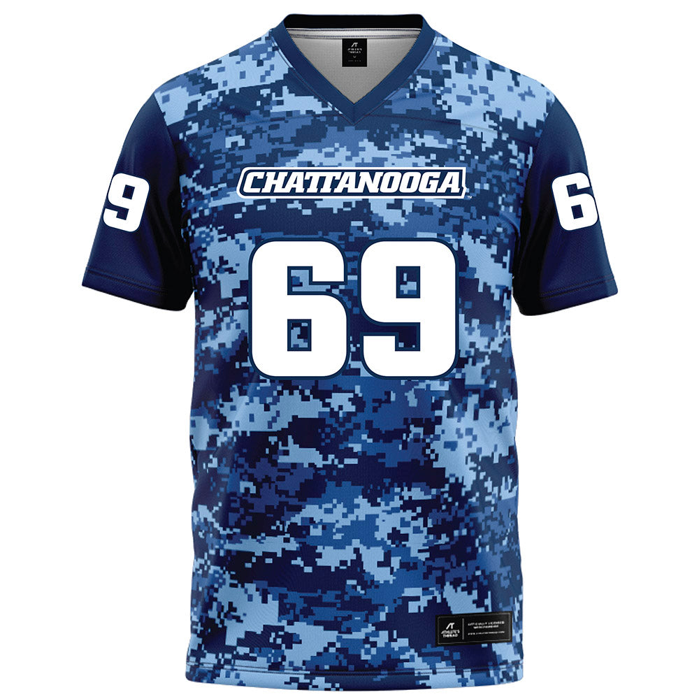 UTC - NCAA Football : Aidan Donald - Navy Blue Camo Football Jersey