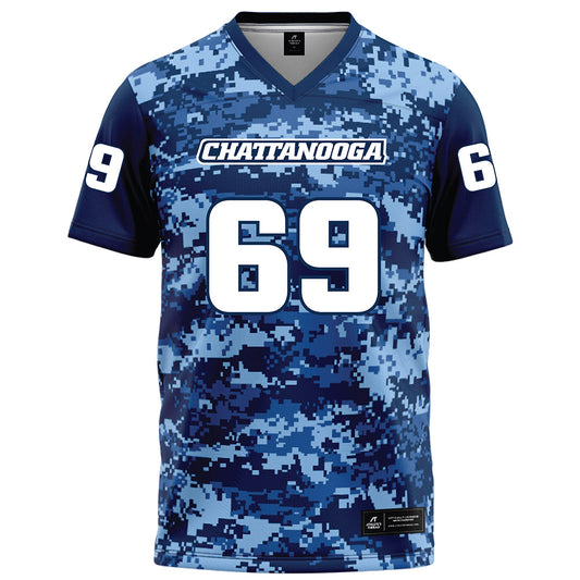 UTC - NCAA Football : Aidan Donald - Navy Blue Camo Football Jersey