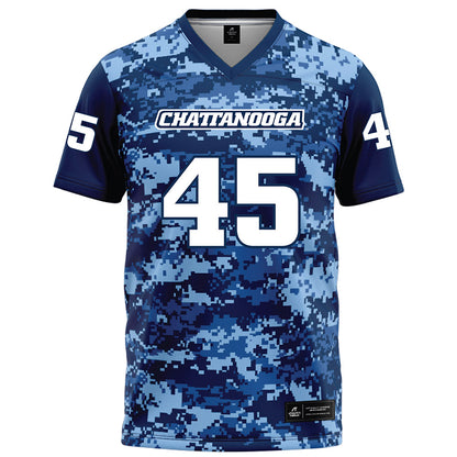 UTC - NCAA Football : Dacian Davis - Navy Blue Camo Football Jersey-0