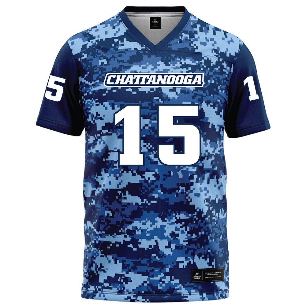 UTC - NCAA Football : Parker Awad - Navy Blue Camo Football Jersey-0