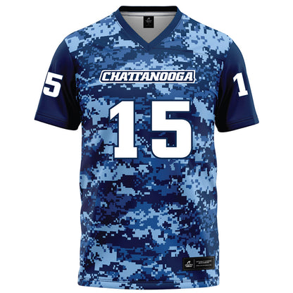 UTC - NCAA Football : Parker Awad - Navy Blue Camo Football Jersey-0