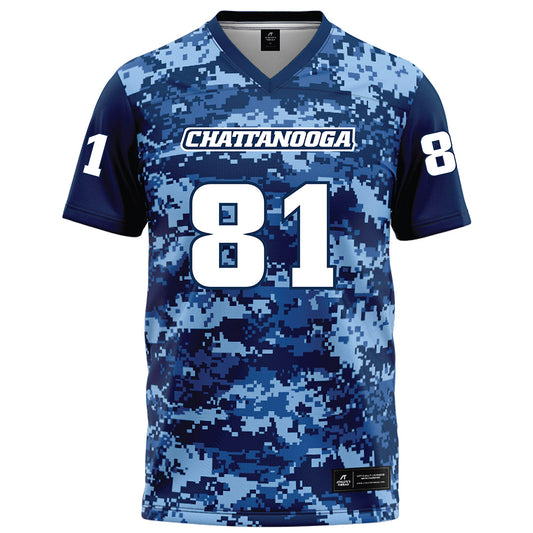 UTC - NCAA Football : Dalton Restelli - Navy Blue Camo Football Jersey-0