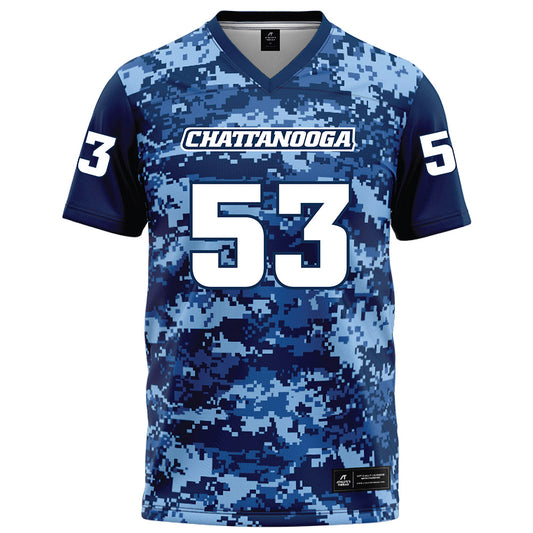 UTC - NCAA Football : BJ Ragland Jr - Navy Blue Camo Football Jersey-0