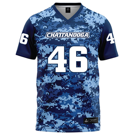 UTC - NCAA Football : Karl Odrick Jr - Navy Blue Camo Football Jersey-0