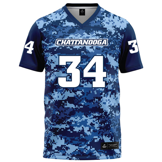 UTC - NCAA Football : Amari Matthews - Navy Blue Camo Football Jersey-0