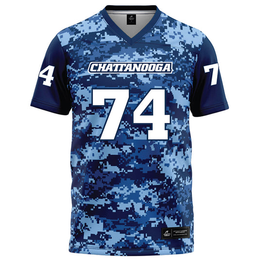 UTC - NCAA Football : Simeon Alphonse - Navy Blue Camo Football Jersey-0