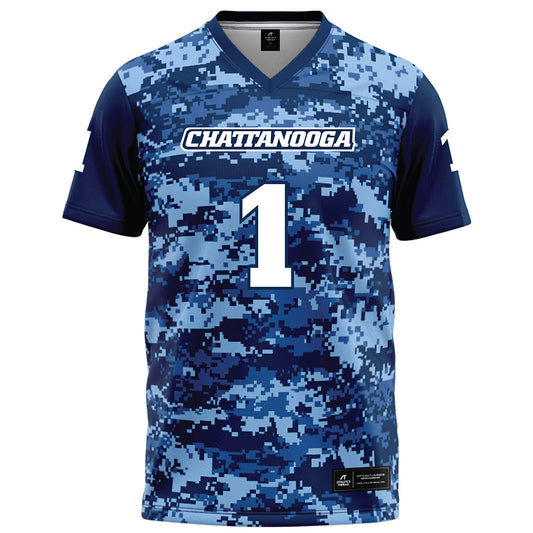 UTC - NCAA Football : Jaylen Mosby - Navy Blue Camo Football Jersey-0