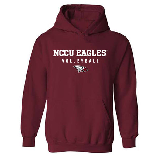 NCCU - NCAA Women's Volleyball : Aniah Bass - Classic Shersey Hooded Sweatshirt-0